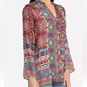 JOHNNY WAS  SILK EMILIA BLOUSE NWT (oversized)